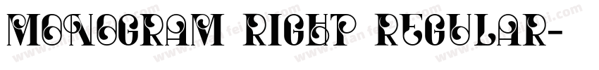 Monogram Right Regular字体转换